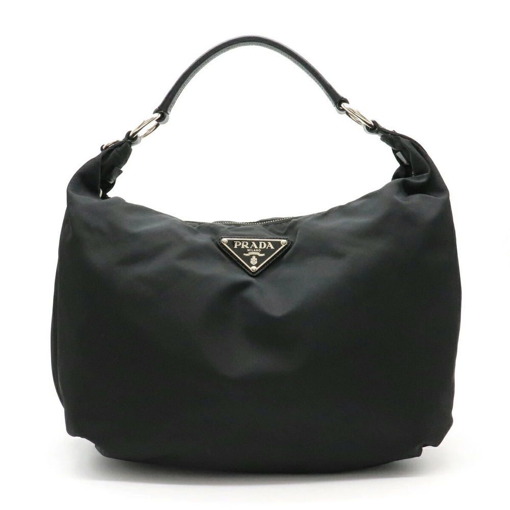 Prada Hobo Bag Hobo Leather NERO Black